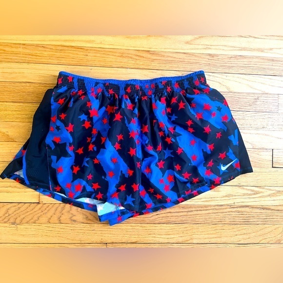 Nike Pants - Nike women’s Star shorts 1X red, white, and blue